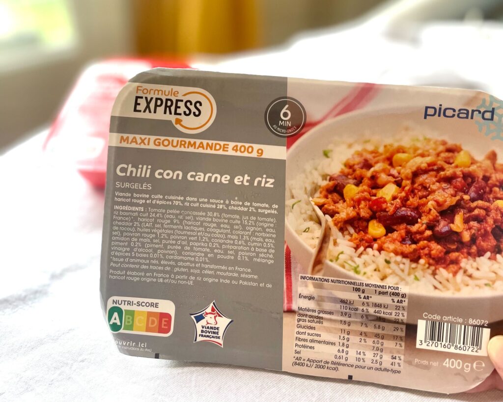 フランス自炊生活-ピカールのレンチンご飯