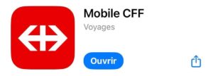スイス鉄道　アプリ　使い方