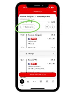 スイス鉄道　アプリ　チケット購入方法