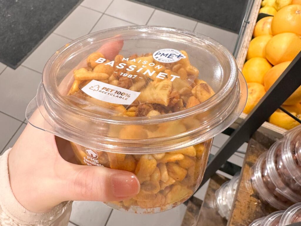 フランスのスーパー おかき