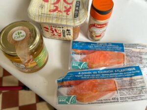 フランス自炊レシピ 鮭の味噌漬け焼き 材料