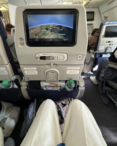 大韓航空14時間便　機内　座席